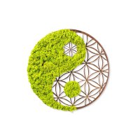 Accesoriu decorativ de perete Yin Yang Verde 44x1x44 cm - 4