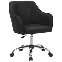 Scaun de birou, Songmics, Negru, 65x69x(83-93) cm - 2