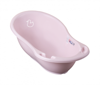 Cadita Bebe Duck Roz cu Suport Metalic de 86 cm - 1