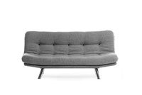 Canapea extensibila MISA, 3 locuri, gri deschis, 180x78x85 cm - 1