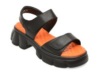 Sandale negre GRYXX 66387 din piele naturala pentru femei - 1