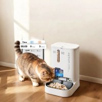 YumShare Dual-hopper 2: Dozator Automat de Hrana pentru Pisici si Caini cu Camera HD - 2