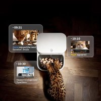 YumShare Dual-hopper 2: Dozator Automat de Hrana pentru Pisici si Caini cu Camera HD - 4