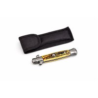 Set de 2 bricege DEPOX® din otel inoxidabil, 22.5 cm, galben si maro, cu husa inclusa - 3