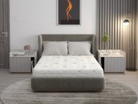 Saltea din spuma poliuretanica Somnart Confort 4Family Aloe Vera 140 x 200 x 14 cm cu husa detasabila - 1