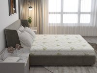 Saltea din spuma poliuretanica Somnart Confort 4Family Aloe Vera 140 x 200 x 14 cm cu husa detasabila - 2