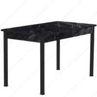 Masa bucatarie Bella negru marmorat, 120 cm - 1