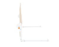 Bariera de protectie pentru pat copii KikkaBoo I am Safe Beige 102 cm,rabatabila pentru a permite urcarea sau coborarea copilului,compatibila cu saltele cu grosime 12-20 cm - 1