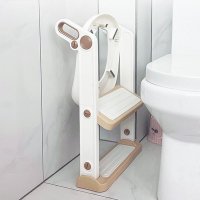Reductor toaleta pentru copii Little Mom Potty Training White, pliabil, cu sezut moale din spuma PU, reglabil pe inaltime 5 nivele, manere ergonomice,pentru copii cu varsta pana la 7 ani, compatibilitate universala - 8
