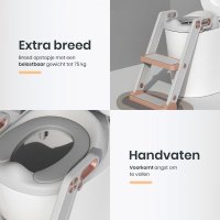 Reductor toaleta pentru copii Little Mom Potty Training White, pliabil, cu sezut moale din spuma PU, reglabil pe inaltime 5 nivele, manere ergonomice,pentru copii cu varsta pana la 7 ani, compatibilitate universala - 9