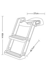 Reductor toaleta pentru copii Little Mom Potty Training White, pliabil, cu sezut moale din spuma PU, reglabil pe inaltime 5 nivele, manere ergonomice,pentru copii cu varsta pana la 7 ani, compatibilitate universala - 4