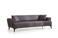 Canapea extensibila HAMLET, 3 locuri, gri inchis, 230x95x77 cm - 1