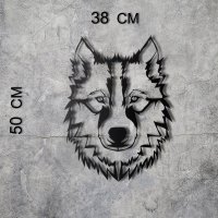 Tablou metalic Wolf Negru 38x50 cm - 8