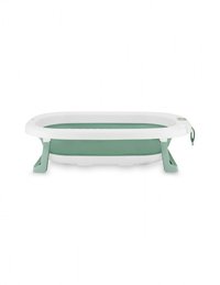 Cadita pliabila cu dop de scurgere Momi Nata Green - 1