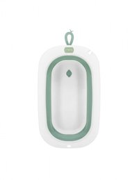Cadita pliabila cu dop de scurgere Momi Nata Green - 2