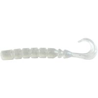 Mustad Aji Finesse Micro Grub, 6.3 cm, Clear Luminous Silver Glitter, 12 buc/plic - 1