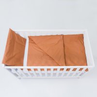 Set lenjerie pentru patut cu 6 piese din bumbac 120x60 cm Brown - 4