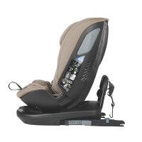 Scaun auto rotativ iSize Coccolle Velsa Taupe Brown cu isofix, top-tether, protectie la impact lateral, reglabil - 1