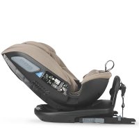 Scaun auto rotativ iSize Coccolle Velsa Taupe Brown cu isofix, top-tether, protectie la impact lateral, reglabil - 5