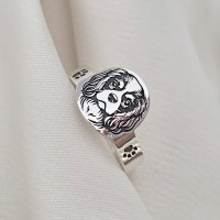 Inel Chic Bijoux - Cap de Catel Gravura Detaliata din Argint 925 - 1