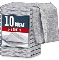Set Lavete din microfibra cu doua straturi anti zgarieturi 5+5 Gratis - 1