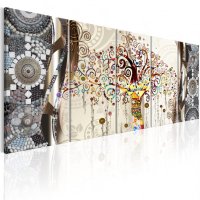 Tablou - Tree and Mosaic 200x80 cm - 1