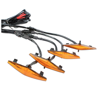 Set 4 lumini de zi si gabarit F3 pentru auto sau autocamioane montaj pe grila 12V/24V - 1