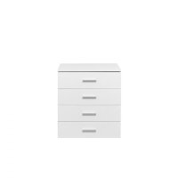 Comoda ALMA, 4 sertare, alb, 70x40x82 cm - 1