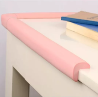 Banda de protectie pentru mobilier Car Boy Safety, spuma roz pastel, 37x900x31x9 mm - 1