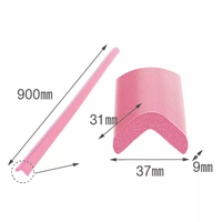 Banda de protectie pentru mobilier Car Boy Safety, spuma roz pastel, 37x900x31x9 mm - 2