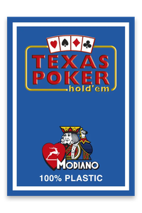 Pachet de Carti de Joc TEXAS POKER Modiano - 100% Plastic - 1