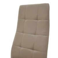 Scaun Cube piele ecologica mocha - picior crom - 5