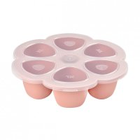 Recipient ermetic silicon multiportii 6x150 ml Beaba Old Pink - 5