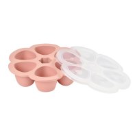 Recipient ermetic silicon multiportii 6x150 ml Beaba Old Pink - 1
