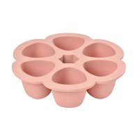 Recipient ermetic silicon multiportii 6x150 ml Beaba Old Pink - 2