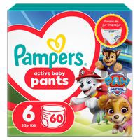Pampers Pants Patrula Catelusilor, scutece nr. 6 pentru 14-19 kg, 60 bucati - 1