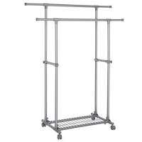 Cuier stender, Songmics, Gri, 87-150x52x166 - 2