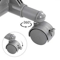 Cuier stender, Songmics, Gri, 87-150x52x166 - 6