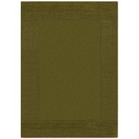 Covor Verde Texturat cu Margini din Lână 120X170 cm, Flair Rugs - 2