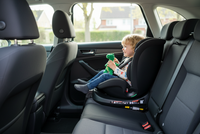 Scaun auto Buf Boof N17 Fix Black pentru copii, iSize, isofix, rotativ 360, cu picior de fixare si pozitie de somn 165 grade - 3