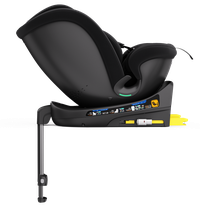 Scaun auto Buf Boof N17 Fix Black pentru copii, iSize, isofix, rotativ 360, cu picior de fixare si pozitie de somn 165 grade - 6