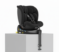 Scaun auto Buf Boof N17 Fix Black pentru copii, iSize, isofix, rotativ 360, cu picior de fixare si pozitie de somn 165 grade - 8