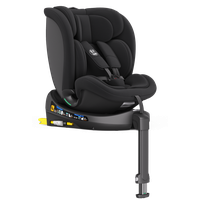 Scaun auto Buf Boof N17 Fix Black pentru copii, iSize, isofix, rotativ 360, cu picior de fixare si pozitie de somn 165 grade - 15
