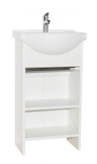 Set Baza si Lavoar seria 105, 45 cm, alb - 1