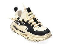 Pantofi sport GRYXX 1918 alb-negru din piele naturala pentru barbati - 1