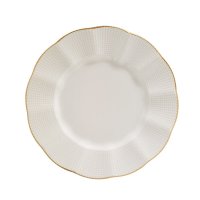 Set de masa din portelan 24 piese Hermia, crem si auriu - 2