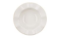 Set de masa din portelan 24 piese Hermia, crem si auriu - 12
