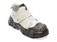 Ghete albe GRYXX 10188 din piele naturala - 1