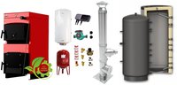 Sunsystem Burnit NWB MAX 55 kW - Pachet Centrala pe Combustibil Solid cu Accesorii Complete - 1