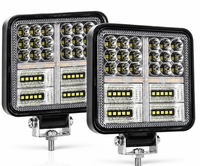 Set 2 Proiectoare LED Auto 114W cu Lumina Alba si Galbena pentru Off Road - 1